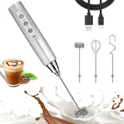 Espumador de leche Silver para café, espumador de mano