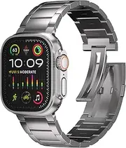 Ultra 2 Titanium Band 49mm Compatible with Apple Watch Ultra 2 & Ultra 1 Metal Band - Titanium Metal Bracelet
