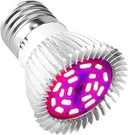 18W Led Grow Light Bulb Full Spectrum, Plant Light Bulb with 18 LED for Indoor Plants, E26 E27 GU10 Socket, Grow Lamp for Hydroponic(E14)