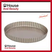 NEW IBC Gold Quiche/Flan Pan Round Loose Base 25 x 3.5cm, Heavy Duty, 12273