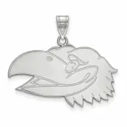 SS Univ of Kansas Jayhawk Head Large Pendant