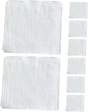 8Pcs Burping Cloths Soft Washcloths for Newborns Gauze Diapers Washable for Boy Girl and Shower Present