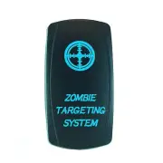 BLUE ROCKER SWITCH LASER ETCHED 20A 12V LED ZOMBIE TARGETING