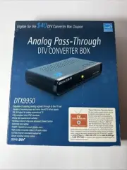 NEW Digital Analog Pass-Through DTV Converter Box DTX9950 & REMOTE NIB
