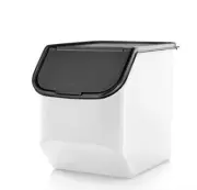 Tupperware Modular Potato Smart Access Mates 5qt Clear Black Lid New