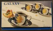 1993 VITROMASTER Sakura Inc Galaxy Espresso Demitasse Set w/ Original Box Rare