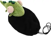 Ski Helmet Cover Decorative Plush Animal Mask for Women Snowboard Helmet Cycle Motorbike Accessory