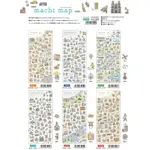 【莫莫日貨】MIND WAVE 2024 5月新品 日本製 MACHI MAP 小町地圖系列 日本和紙 貼紙 (全6款)