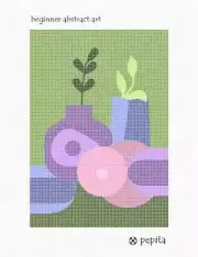 Beginner Abstract Art Needlepoint Kit or Canvas