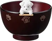 Ishida Dishwasher Safe Soup Bowl, White Poodle