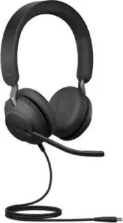 Jabra Evolve2 40 Stereo Headset (MS Teams, USB-C) - Black