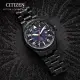 【CITIZEN 星辰】PROMASTER 萬年曆光動能黑色不鏽鋼腕錶-44mm(BX1015-84L)