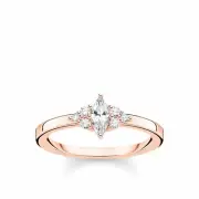 Genuine THOMAS SABO Ring White Stones