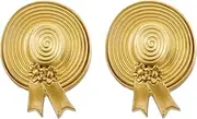 Brass Cabinet Knobs 2 Pack Brass Bedside Table Shoe Cabinet Wardrobe Door Handle Single Hole Straw Hat Drawer Cabinet Wine Cabinet Handle Gold