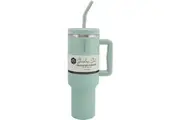 Insulated Tumbler with Handle & Straw (Sage) - 1.8L