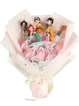兒童生日禮物女孩女童女兒創意實用小公主10歲艾莎玩偶花束六一節