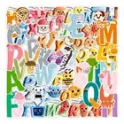 Baby Educational Alphabet Lore 52pcs Waterproof Reusable Decor Stiers