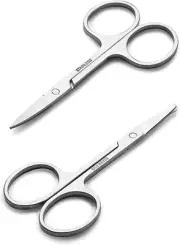 Facial Hair Small Grooming Scissors for Men Women - Eyebrow, Nose Hair, Mustache