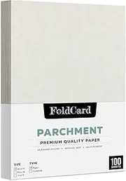 Storm Stationery Imitation Parchment Paper – Great for Posters, Bulletins, Certificates, Menus and Invitations | 24lb Bond, 60lb Text, 90gsm | 8.5" x 11" | 100 Sheets per Pack