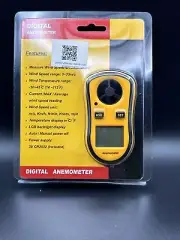 Digital LCD Air Wind Speed Anemometer Temperature Gauge Meter tester