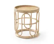 Breeze Viera D45 Natural Rattan Tray Top Side Table Bedside