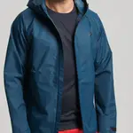 SUPERDRY 男裝 運動外套 防水外套 WATERPROOF JACKET 藍