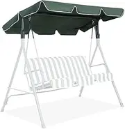 Swing Chair Canopy Replacement, 600D Waterproof Garden Swing Canopy with Anti-UV PVC Coating