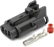 2Pin MG610320-5 Series Male Female Housing Black Waterproof Automotive Connector Additional Terminal/Seal(Male Set)