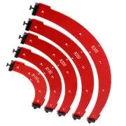 5Pcs Round Corner Radius Template Radius Jig Router Template Arc Angle AU#