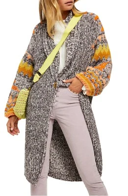 FREE PEOPLE Birds Of A Feather Longline Cardigan Cusco Combo XS/S NWT $499 NDS2