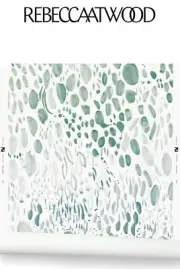 Rebecca Atwood wallpaper 1 Yard Blooms in soft green