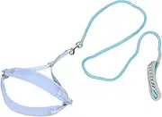 TOBBOMEY Puppy Harness with Leash: Adjustable Breathable Leash for Small Dog Pets Traction Rope for Training and Outdoor Adventure