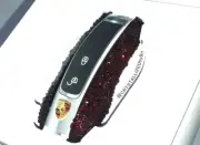 Bling Key Sides for PORSCHE AUSTRIAN CRYSTAL Fob Custom Bedazzled OEM Cayman 911