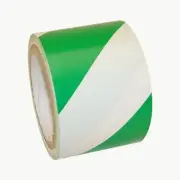 JVCC Hazard Warning Tape (HZ-8): 4 in. x 18 yds. (Green/White stripes)