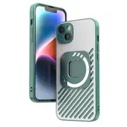 For iPhone 14 Plus TPU+PC+Metal Hollow Drop-proof Cover ic Phone Case Compatible with MagSafe