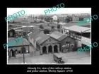OLD LARGE HISTORIC PHOTO OF GLENELG SA THE RAILRWAY & POLICE STATION M/Sq 1930