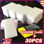 30pcs Magic Sponge Eraser Melamine Thick Cleaning Foam home Microfiber towel