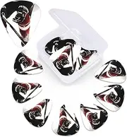 Ice Hockey Pattern 12 Pcs Guitar Picks 3 Different Thickness Personalized Guitar Plectrums With Storage Box Guitar Accessories For Bass Electric Guitar Acoustic Guitar Lovers