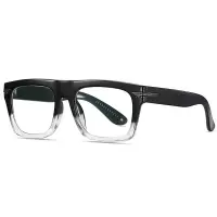 在飛比找蝦皮購物優惠-復古方形 TR90 防藍光平光眼鏡時尚品牌設計眼鏡框眼鏡 T