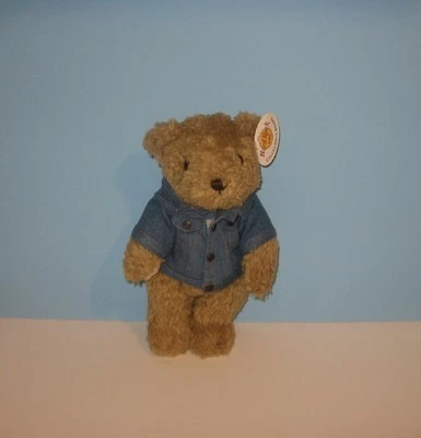 New 12" Hard Rock Cafe Orlando, Fl Jean Jacket Genuine Plush Stuffed Teddy Bear