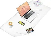 Clear Desk pad, Heat Resistant Waterproof PVC Round Edge Durable Desk Protect Mat, Non-Slip,Round Edges,Writing mat,Desk mat,Mouse pad Included Table Protector (60 * 40cm)