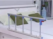 Bed Side Handrail Foldable Bed Rail Safety Side Guard for Elderly Adults Assist Handle Handicap Bed Railing Hospital Metal Grip Bumper Bars Safety Assisting (A 120X40CM)
