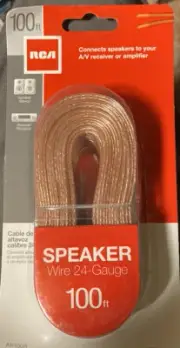 rca 100' 24-gauge speaker wire