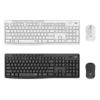 在飛比找Yahoo!奇摩拍賣優惠-【奇奇文具】羅技Logitech MK295 珍珠白/石墨灰