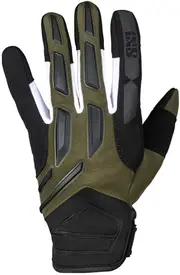 IXS Pandora-Air 2.0 Motocross Gloves, black-white-green, Size M for Men Black White Green