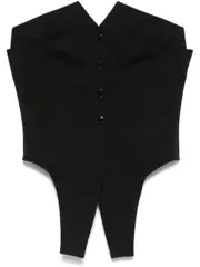 [Alexander Wang] Alexander Wang-Top Gilet Destrutturato In Lana-Donna 6 US