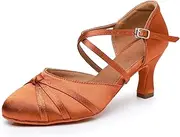 [Rosefinch] Women's Ballroom Latin Dance Shoes Salsa Tango Waltz Ballroom Dance Shoes for Women Dance Shoes 5/7 cm Heel 34-41 EU