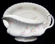ROYAL ALBERT SPRING BALLET Gravy Boat & Stand made in England NEW NEVER USED
