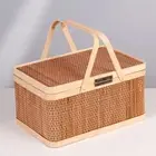 Weaved Egg Storage Basket Chinese Style Bread Storage Basket Home Decor