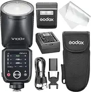 Godox V100C Camera Flash Speedlite, V100 C 100W Touch Screen Flash, HSS 1/8000s Sync,Compatible with Canon EOS R RP R5 R6 R5 Mark II,R6 Mark II, 90D 750D, 5D Mark IV, 6D Mark II M50 M3